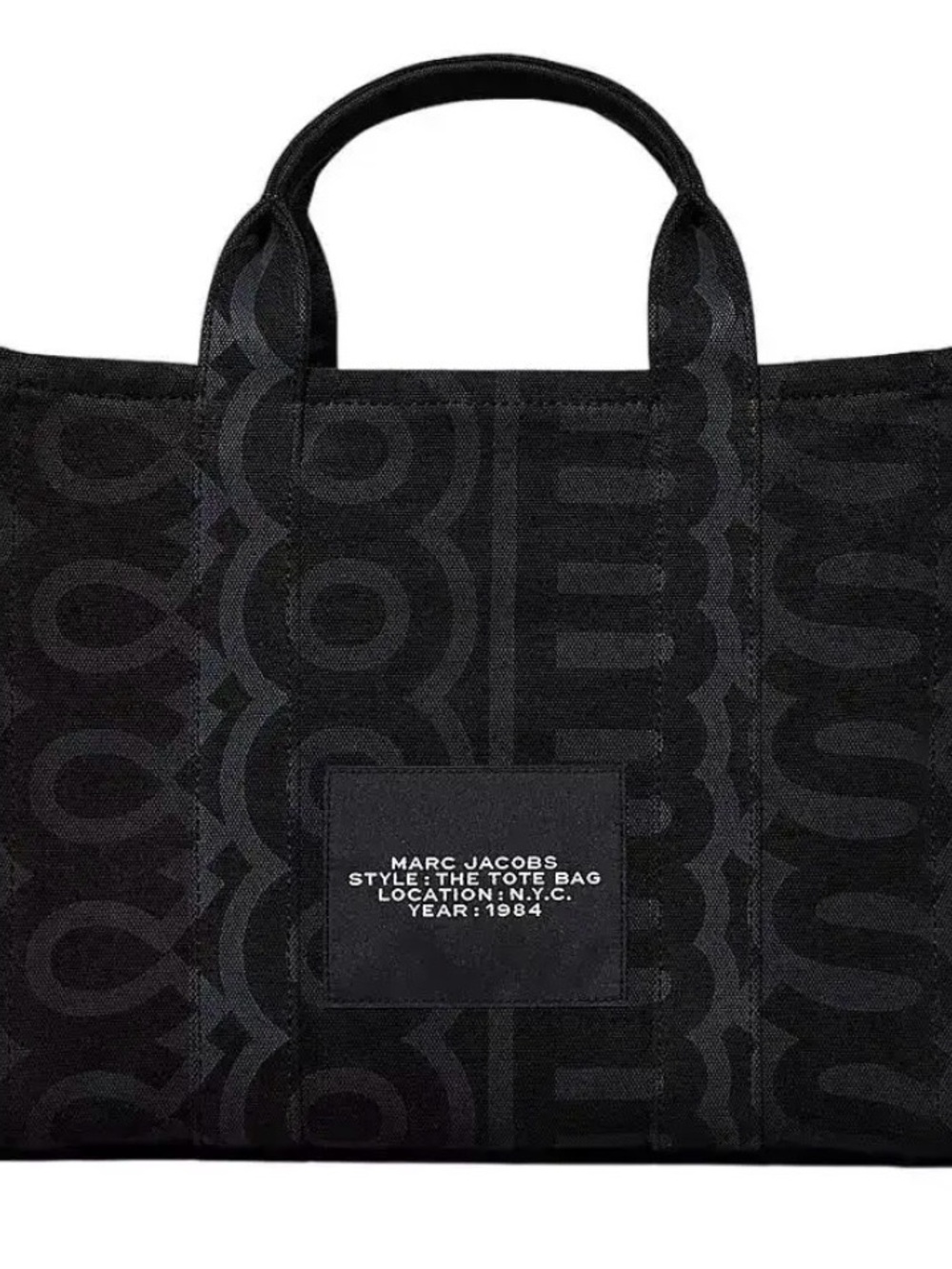 Marc Jacobs Black Signature Tote Bag